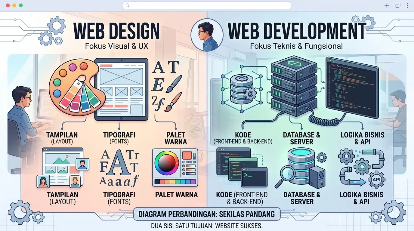 Ilustrasi side-by-side Web Design.webp