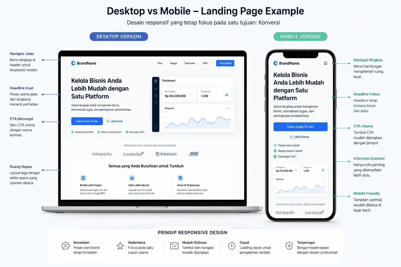 Desktop vs Mobile Landing Page Showcase.webp