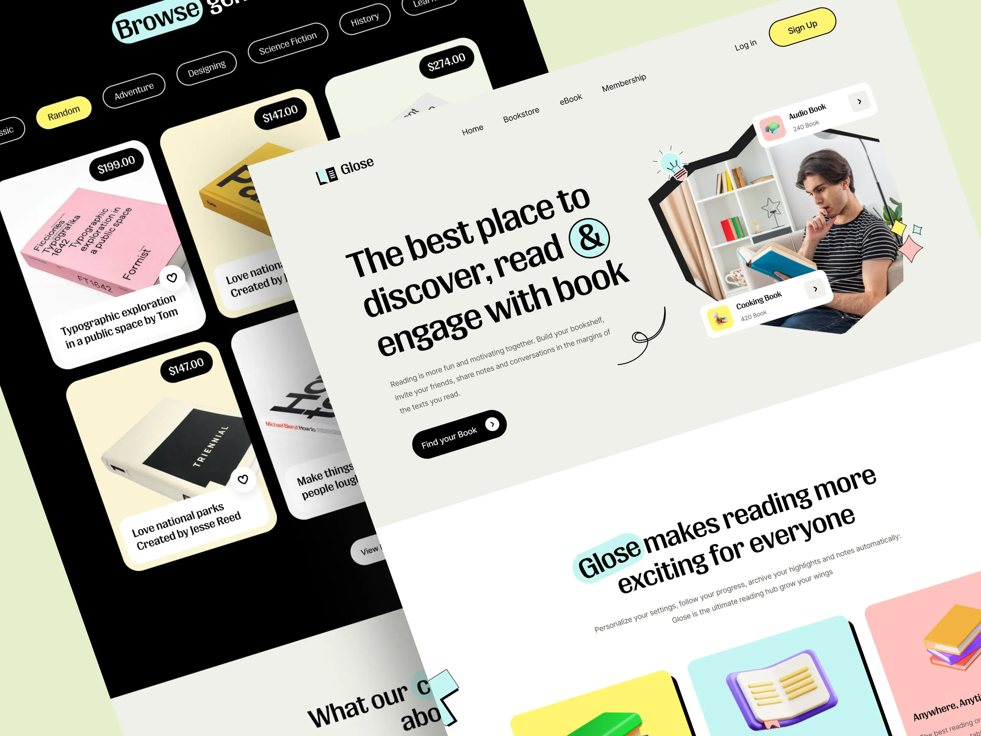 Landing page deign dribbble.webp