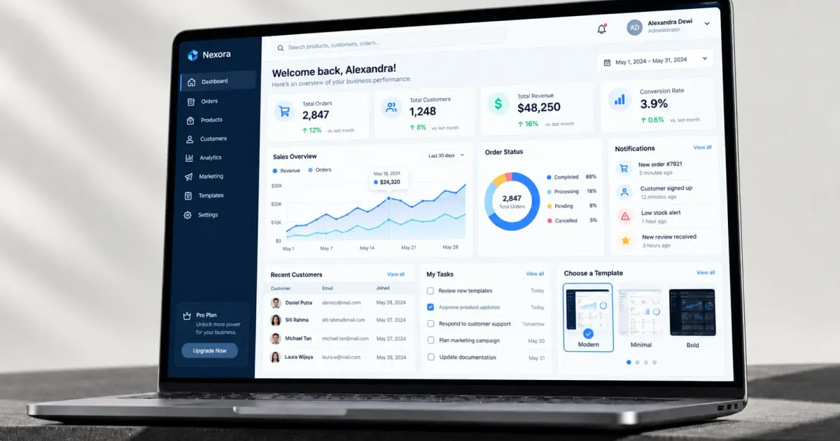 Admin Dashboards: Must-Have Features and How to Choose the Right Template