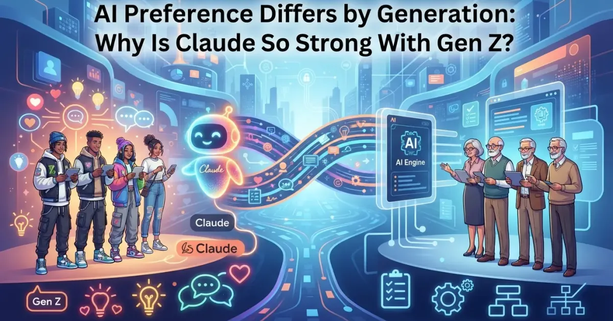 Preferensi AI Berbeda Antar Generasi: Kenapa Claude Kuat di Gen Z?